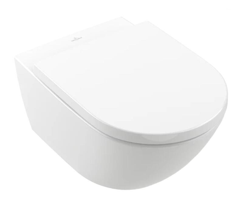 Pods ar QR/SC vāku Subway 3.0 Rimless, stiprināms pie sienas, 370x560 mm, TwistFlush, SupraFix, balt - Image 1