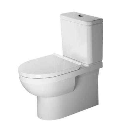 Pods ar SC vāku No.1 Rimless, universāls izvads, pievads no apakšas, balts - Image 1
