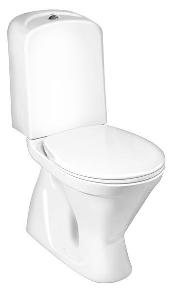 Pods ar vāku Nordic 3, 355x660 mm, vertikāls izvads, 3/6 l, balts - Image 1