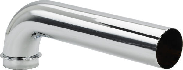 Sifona notece - līkums ar valci, d=32 mm, 300 mm, hromēts misiņš - Image 1