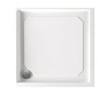 Dušas paliktnis Classic, 900x900 mm, ar paneli, balts - Image 1