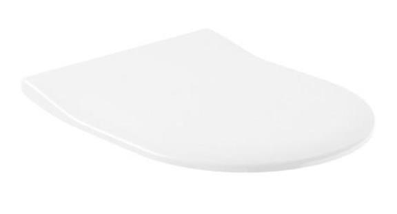 Poda sēdriņķis ar vāku Architectura Slimseat, balts - Image 1