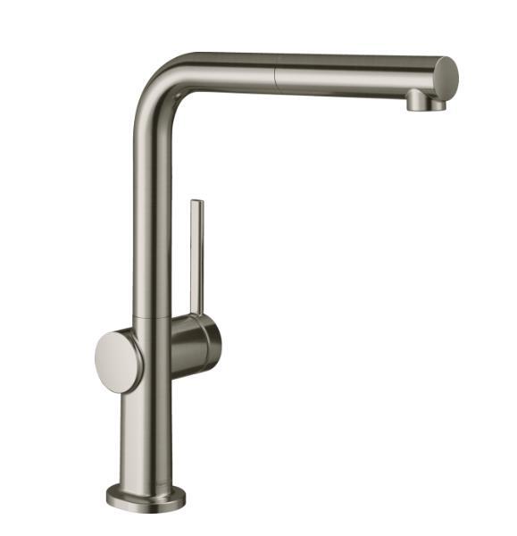 Virtuves izlietnes maisītājs ar izvelkamu dušu Talis M54 270 1jet, stainless steel - Image 1
