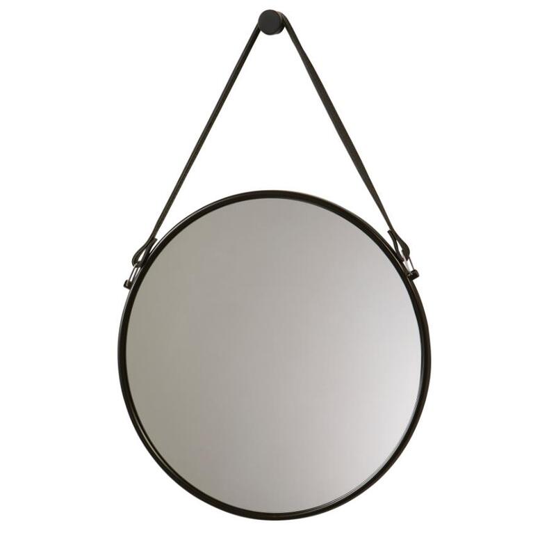 Spogulis Thymo, 470x360 mm, melns - Image 1