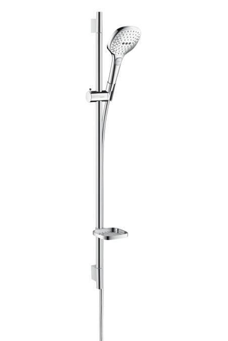 Rokas dušas komplekts Raindance Select E 120 3jet Unica`S Puro, 900 mm, balts/hroms - Image 1