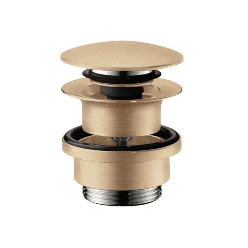 Izlietnes/bidē izplūde push-open, brushed bronze - Image 1