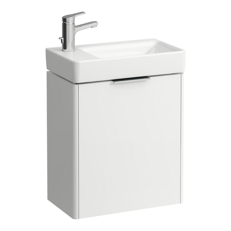 Izlietnes skapītis Base, 470x265 mm, h=530 mm, 1D, kreisā puse, matēts balts - Image 1