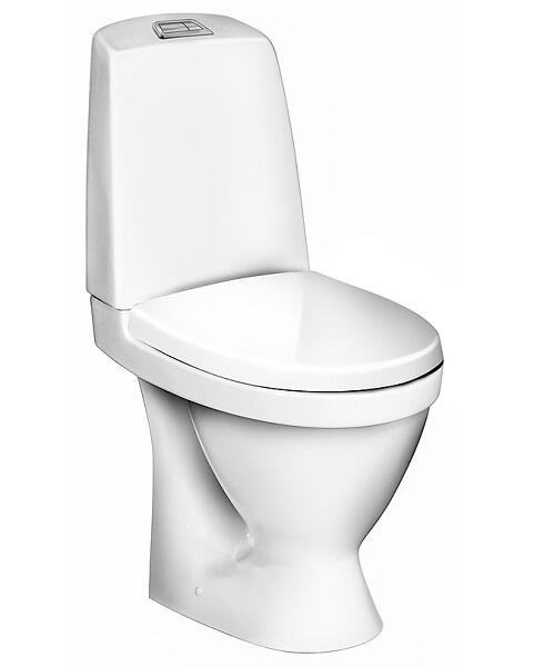 Pods ar QR/SC vāku Nautic Hygienic Flush, 345x650 mm, horizontāls izvads, 2/4 l, balts - Image 1