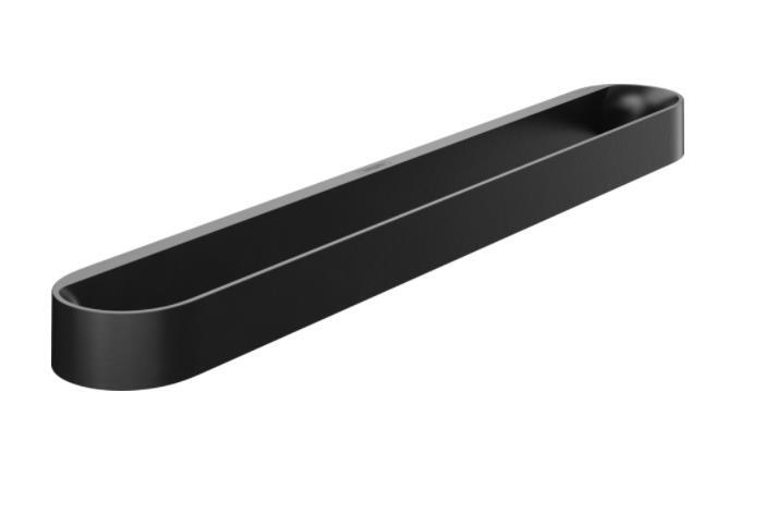 Dvieļu stienis WallStoris, 581 mm, matēts melns - Image 1