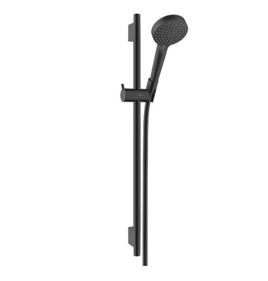 Rokas dušas komplekts Vernis Blend Vario 100 II, EcoSmart , 650 mm, 1600 mm, matēts melns - Image 1