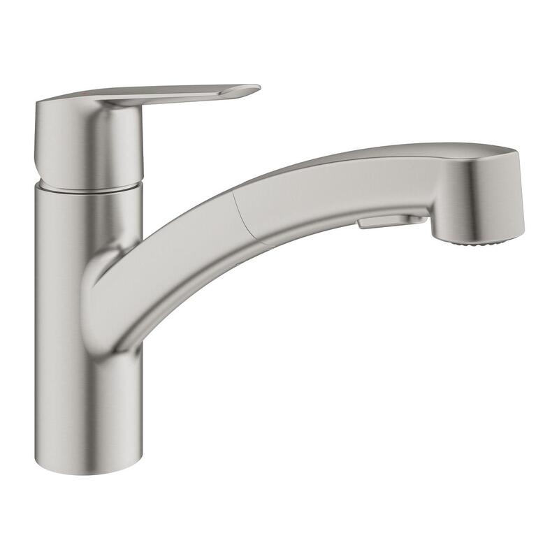 Virtuves izlietnes maisītājs ar izvelkamu dušu Start, supersteel - Image 1