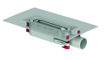 Dušas kanāla sifons ShowerDrain S+, DN50, h=70-160 mm - Image 1