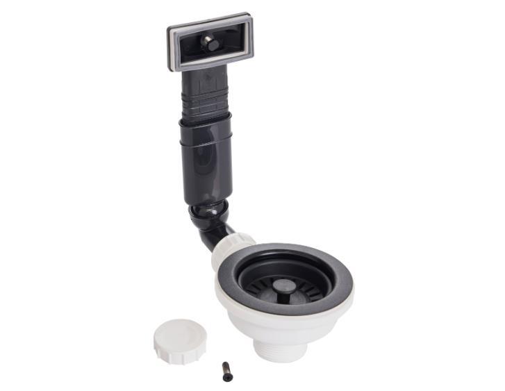 Izplūdes un pārplūdes komplekts, jet black - Image 1