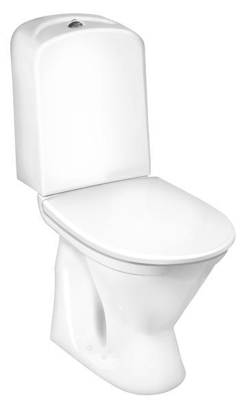 Pods ar vāku Nordic 3, 355x660 mm, horizontāls izvads, 3/6 l, balts - Image 1