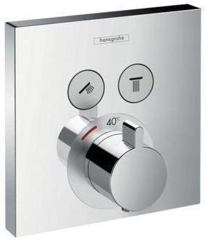 Iebūvējamā termostata ShowerSelect virsapmetuma daļa, ar 2 izejām, hroms - Image 1
