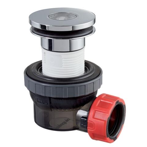 Izlietnes/mēbeļu sifons Nano 6.7 ar izplūdi Quick Clac, 1¼ x 32 mm, bez noteces, ar pretsmakas vārst - Image 1