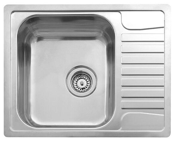 Virtuves izlietne Admiral 40 (L), viena bļoda ar 1/2 plauktu, 615x490 mm /kastē/ - Image 1