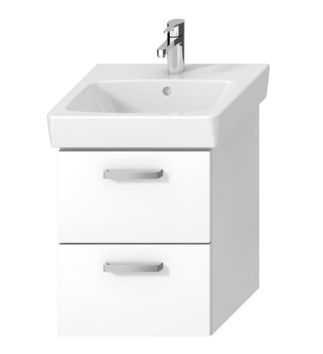 Izlietnes skapītis Lyra Plus Viva, 439x401 mm, h=550 mm, 2A, balts - Image 1