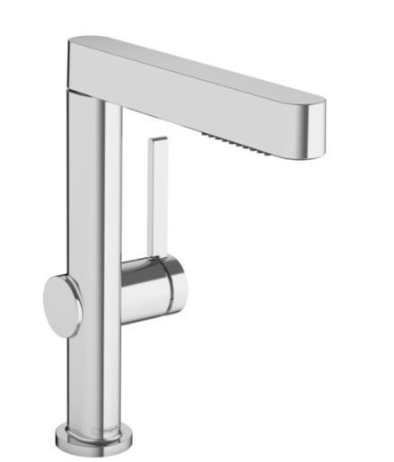 Izlietnes maisītājs ar izvelkamu dušu Finoris 230 2jet, ar push-open, hroms - Image 1