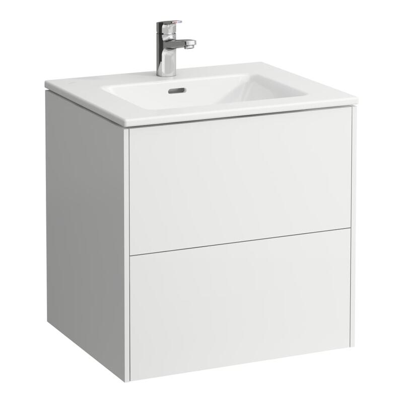 Izlietnes un skapīša komplekts Pro S, 600x500 mm, h=610 mm, 2A, matēts  balts - Image 1