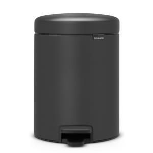 Atkritumu tvertne ar pedāli NewIcon, 3l, mineral infinite grey - Image 1