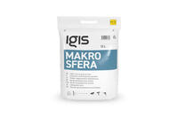 IGIS Makrosfera viegla rupjgraudainā špakteļmasa "Roll&Spry" 15L maiss