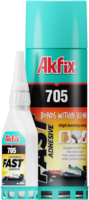 Akfix 705 universālā ātri cietējošā līme ar aktivatoru 200ml