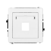 DECO vienas multimediju ligzdas mehānisms bez moduļa (Keystone standarts)
