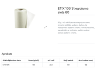 ETIX 106 Siets 60 g/m2   1,0 x 50 m, 60 rl/al. - Thumbnail 2