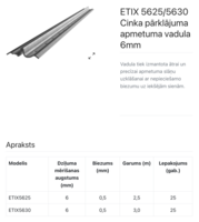 RW 5630 ZN apmetuma vadula 6mm 0,33mm 3,0m - Thumbnail 2