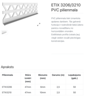 ETIX 3206 PVC lasenis 6 mm apmetumam 2,5m - Thumbnail 2