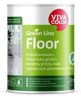 Floor pusmatēta krāsa grīdām Green Line 2,7L