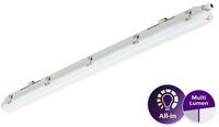 Ledinaire Waterproof WT065C. All-in. 42 W. 23 W. L1200 mm. 2900 lm. 4800 lm. 4000 K. Symmetrical. Opal. IP65. IK08. TW1- ready