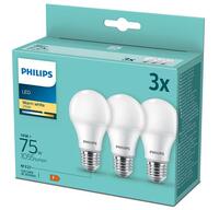 LED spuldze 75W A60 E27 2700K 3 GAB