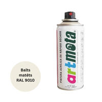 Akrila aerosola krāsa 450 ml, matēta balta, RAL9011