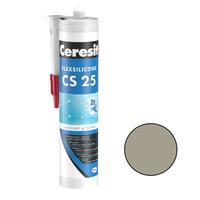 Ceresit CS 25 Sanitārais silikona hermētiķis, 280ml, cementa pelēks (12)