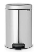 Atkritumu tvertne ar pedāli NewIcon, 5l, matt steel FPP